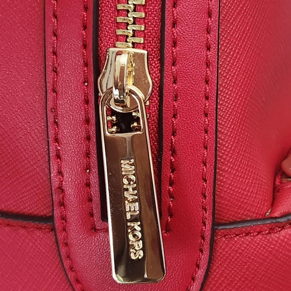 Michael Kors NWT Sheila Medium Bright Red Backpack  display picture 1